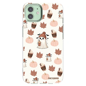 Picasee Apple iPhone 12 Hülle - Transparentes Silikon - Pumpkin spice