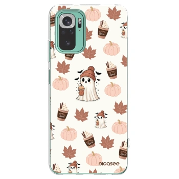 Picasee Xiaomi Redmi Note 10 Pro Hülle - Transparentes Silikon - Pumpkin spice
