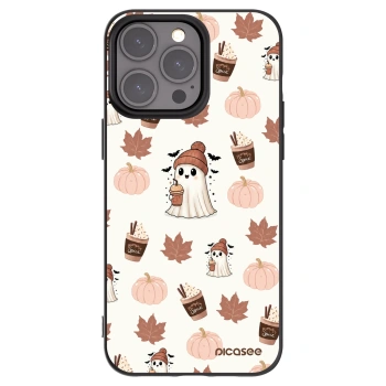 Picasee Apple iPhone 15 Pro Max Hülle - Schwarzes Silikon - Pumpkin spice