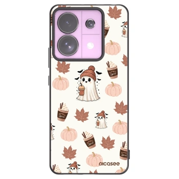 Picasee Xiaomi Redmi Note 13 Pro 5G Hülle - Schwarzes Silikon - Pumpkin spice