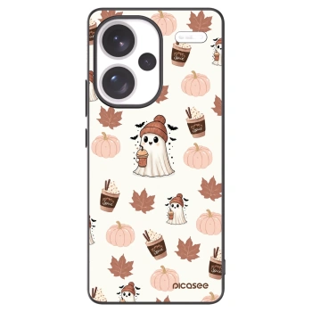 Picasee Xiaomi Redmi Note 13 Pro+ 5G Hülle - Schwarzes Silikon - Pumpkin spice