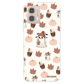 Picasee Motorola Moto G53 5G Hülle - Transparentes Silikon - Pumpkin spice