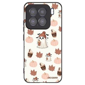 Picasee Xiaomi 15 Hülle - Schwarzes Silikon - Pumpkin spice