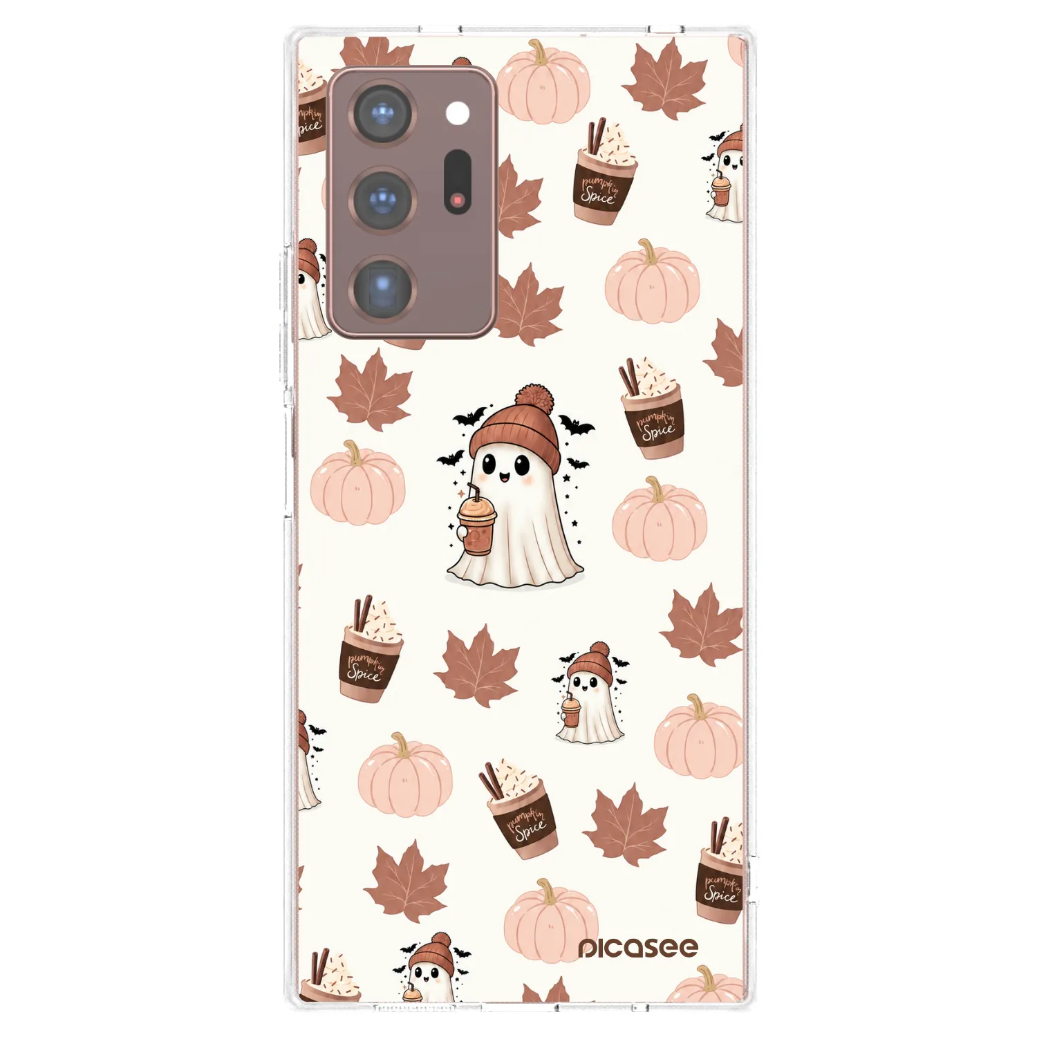 Picasee Samsung Galaxy Note 20 Ultra Hülle - Transparentes Silikon - Pumpkin spice