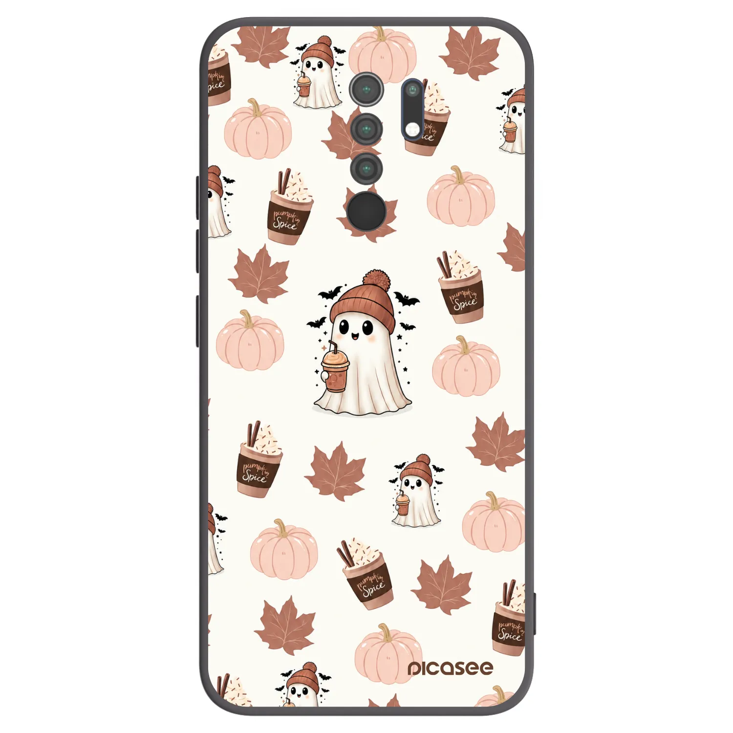 Picasee Xiaomi Redmi 9 Hülle - Schwarzes Silikon - Pumpkin spice