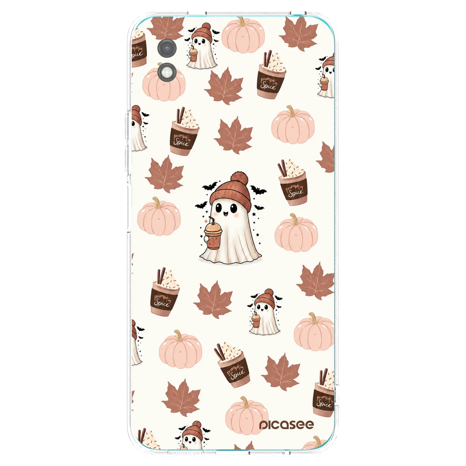 Picasee Xiaomi Redmi 9A Hülle - Schwarzes Silikon - Pumpkin spice