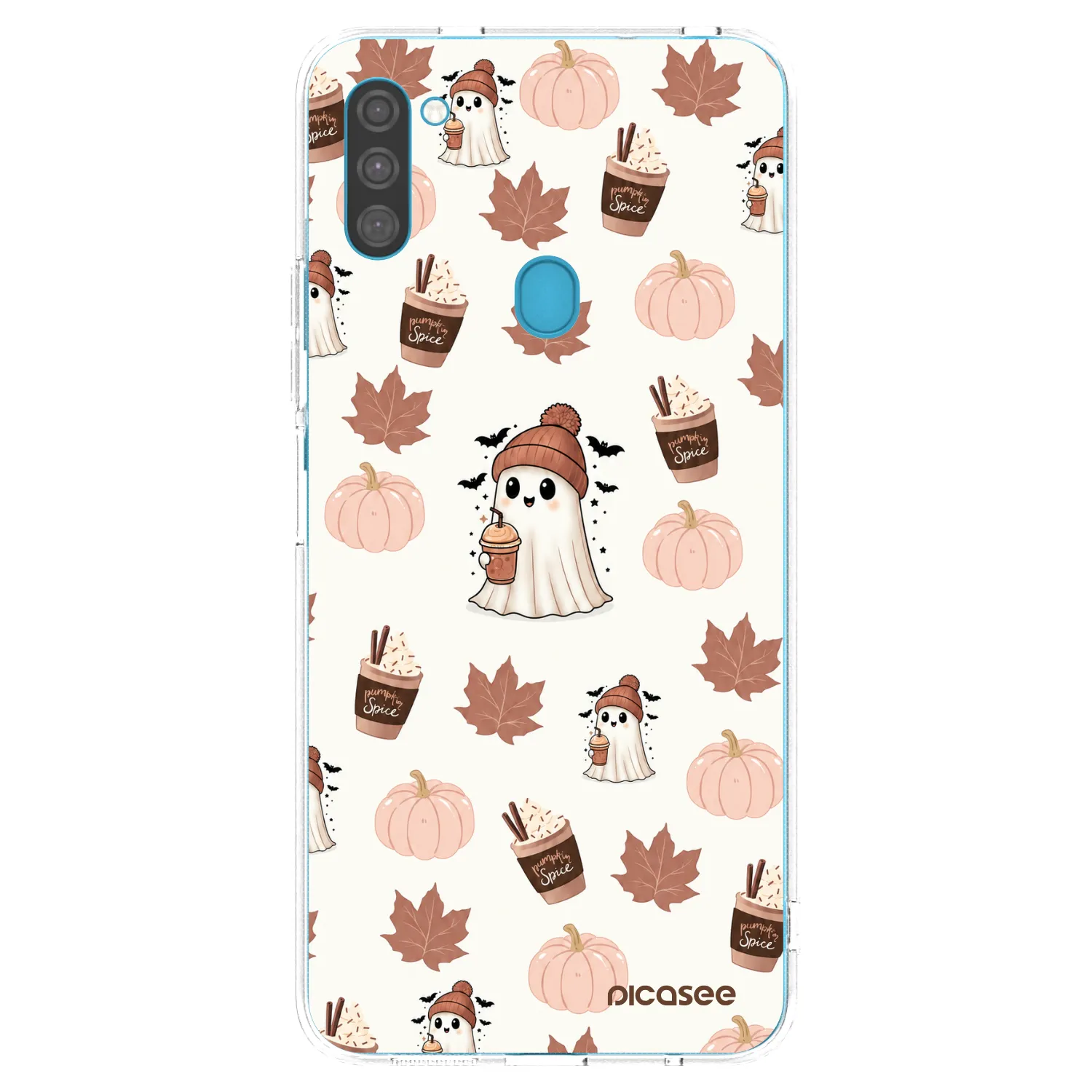 Picasee Samsung Galaxy M11 Hülle - Transparentes Silikon - Pumpkin spice