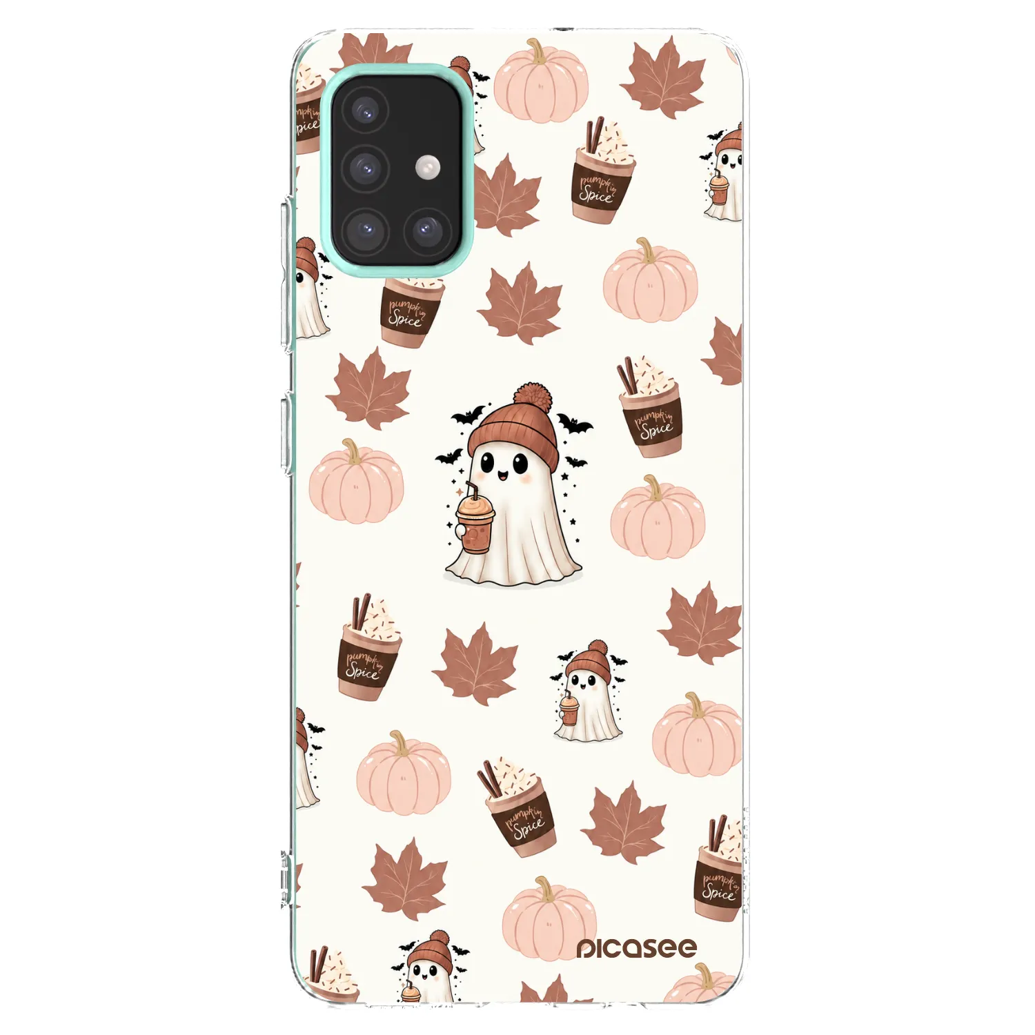 Picasee Samsung Galaxy M31s Hülle - Transparentes Silikon - Pumpkin spice