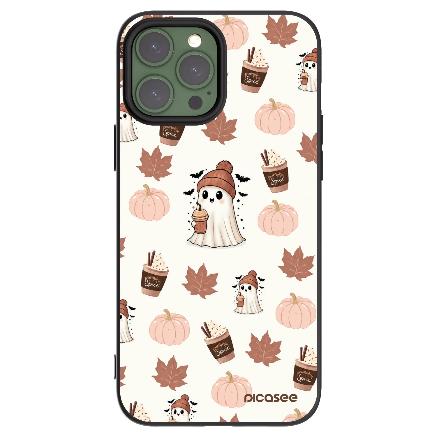 Picasee Apple iPhone 13 Pro Max Hülle - Schwarzes Silikon - Pumpkin spice