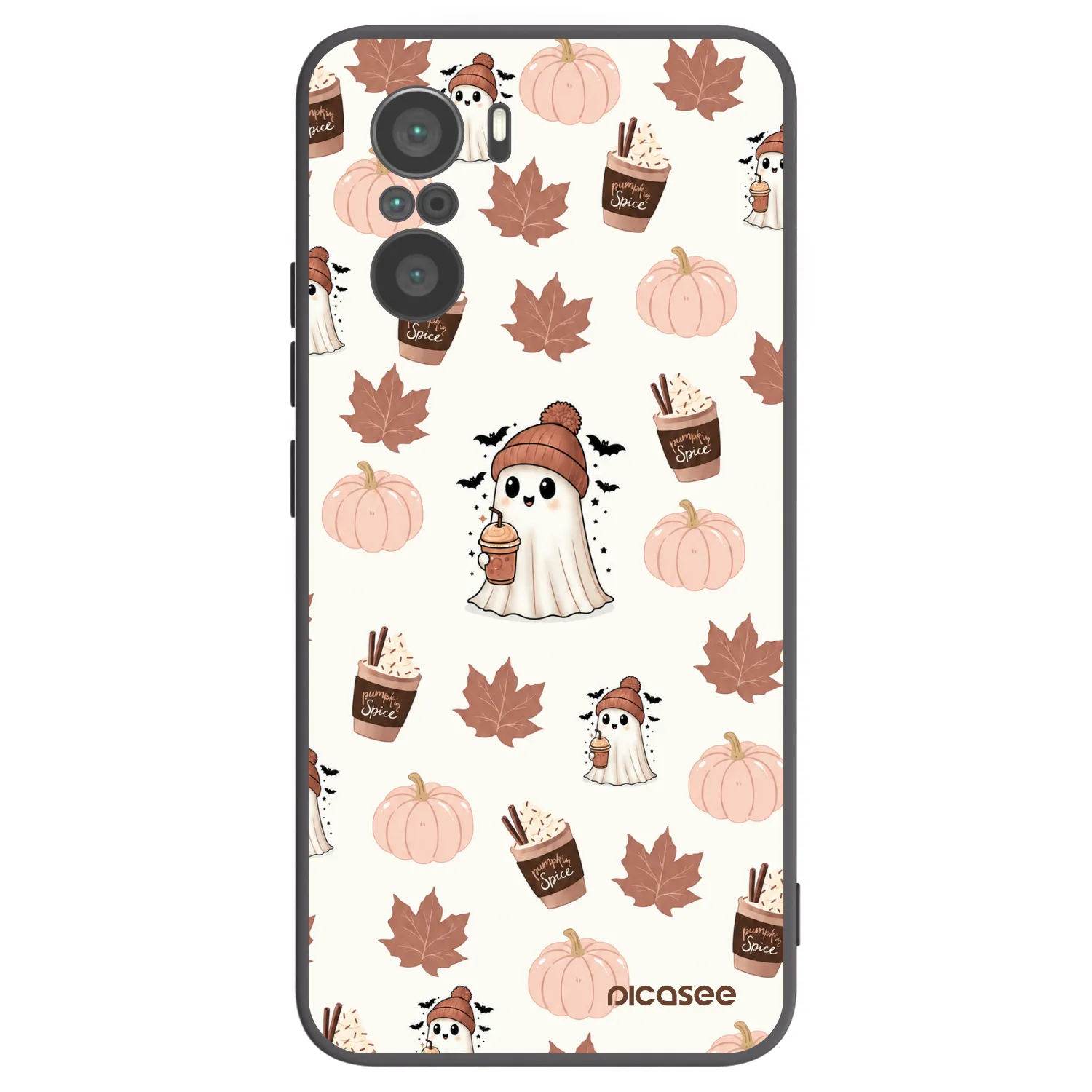 Picasee Xiaomi Poco F3 Hülle - Schwarzes Silikon - Pumpkin spice