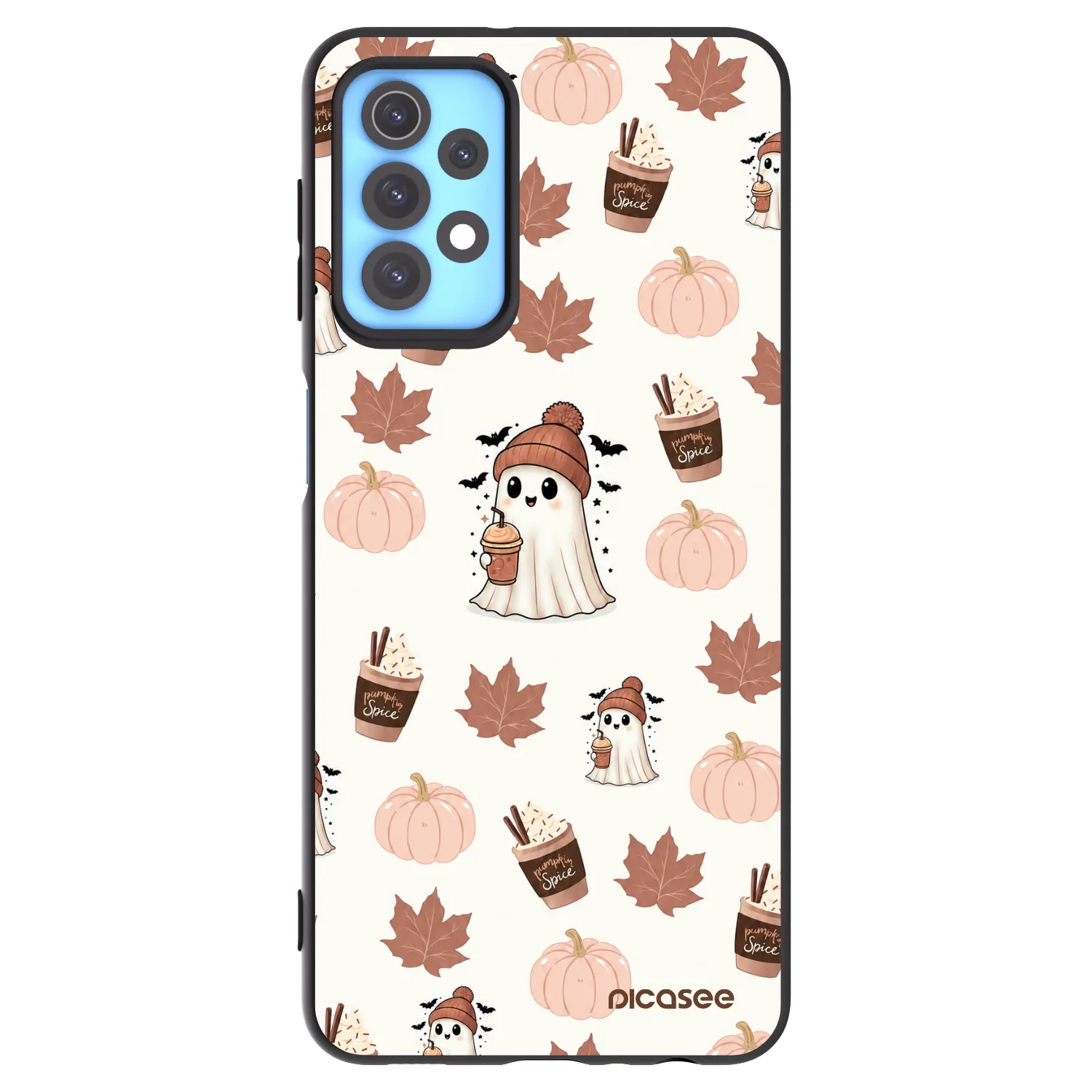 Picasee Samsung Galaxy A32 4G SM-A325F Hülle - Schwarzes Silikon - Pumpkin spice