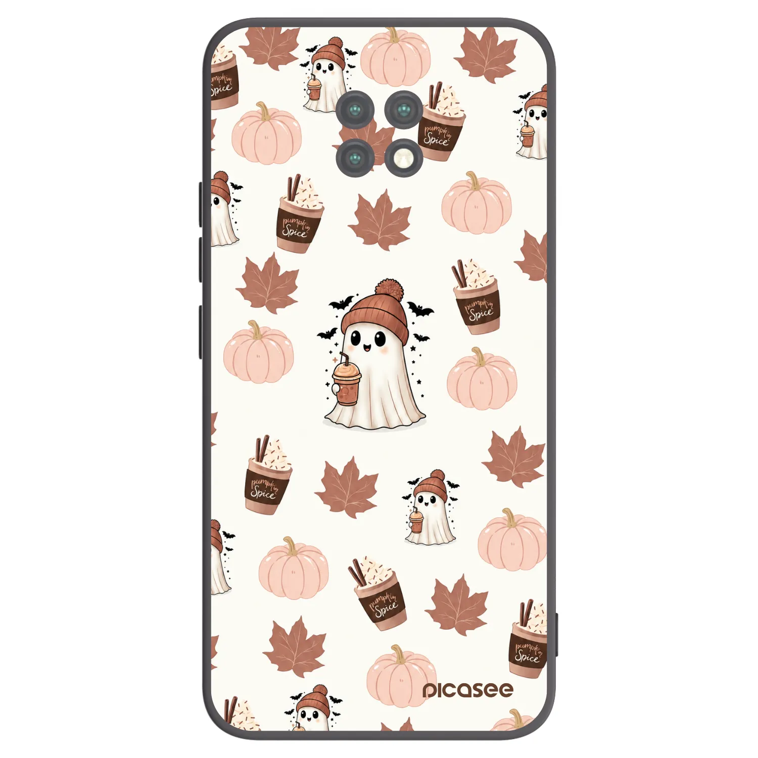 Picasee Xiaomi Redmi Note 9T Hülle - Schwarzes Silikon - Pumpkin spice