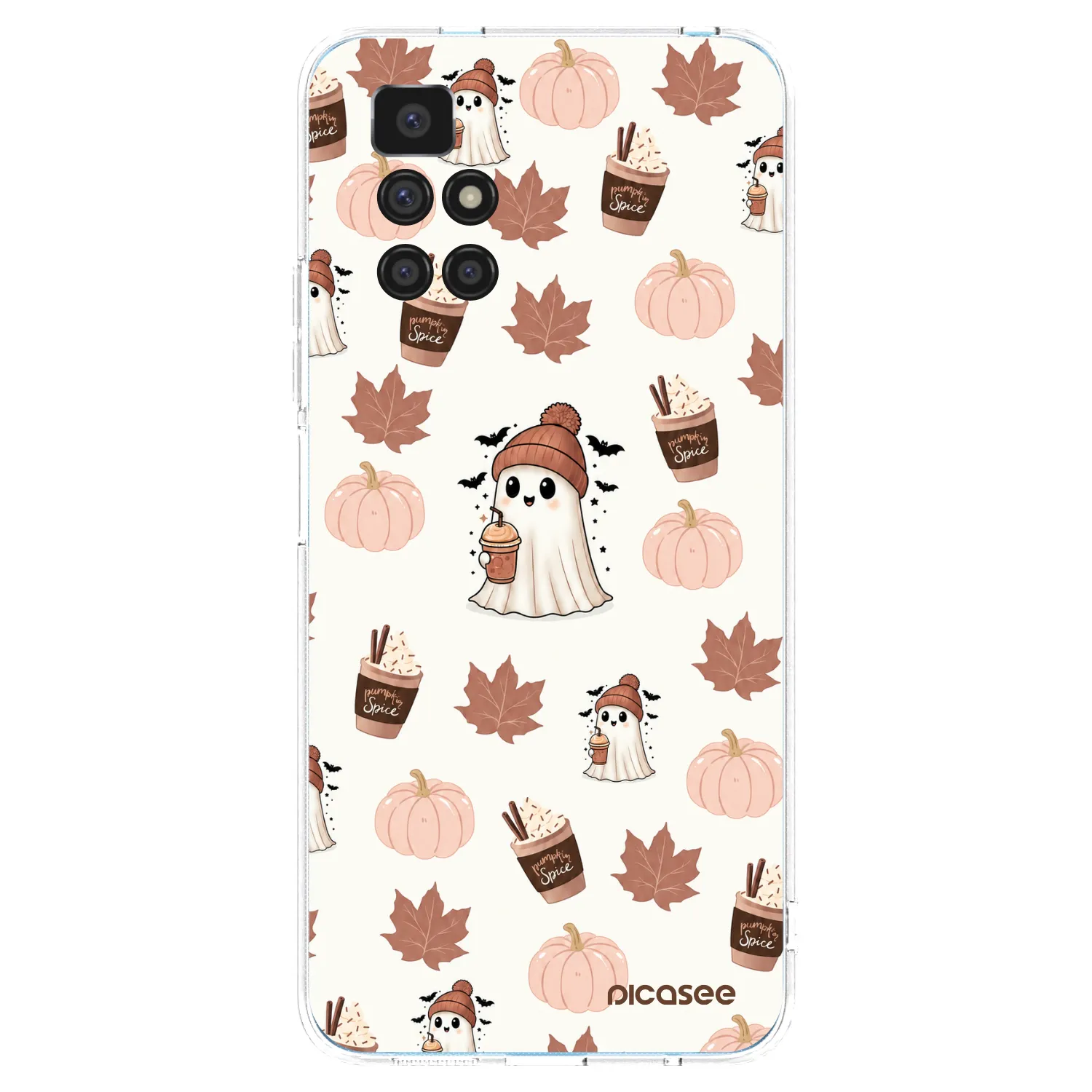 Picasee Xiaomi Redmi 10 Hülle - Transparentes Silikon - Pumpkin spice