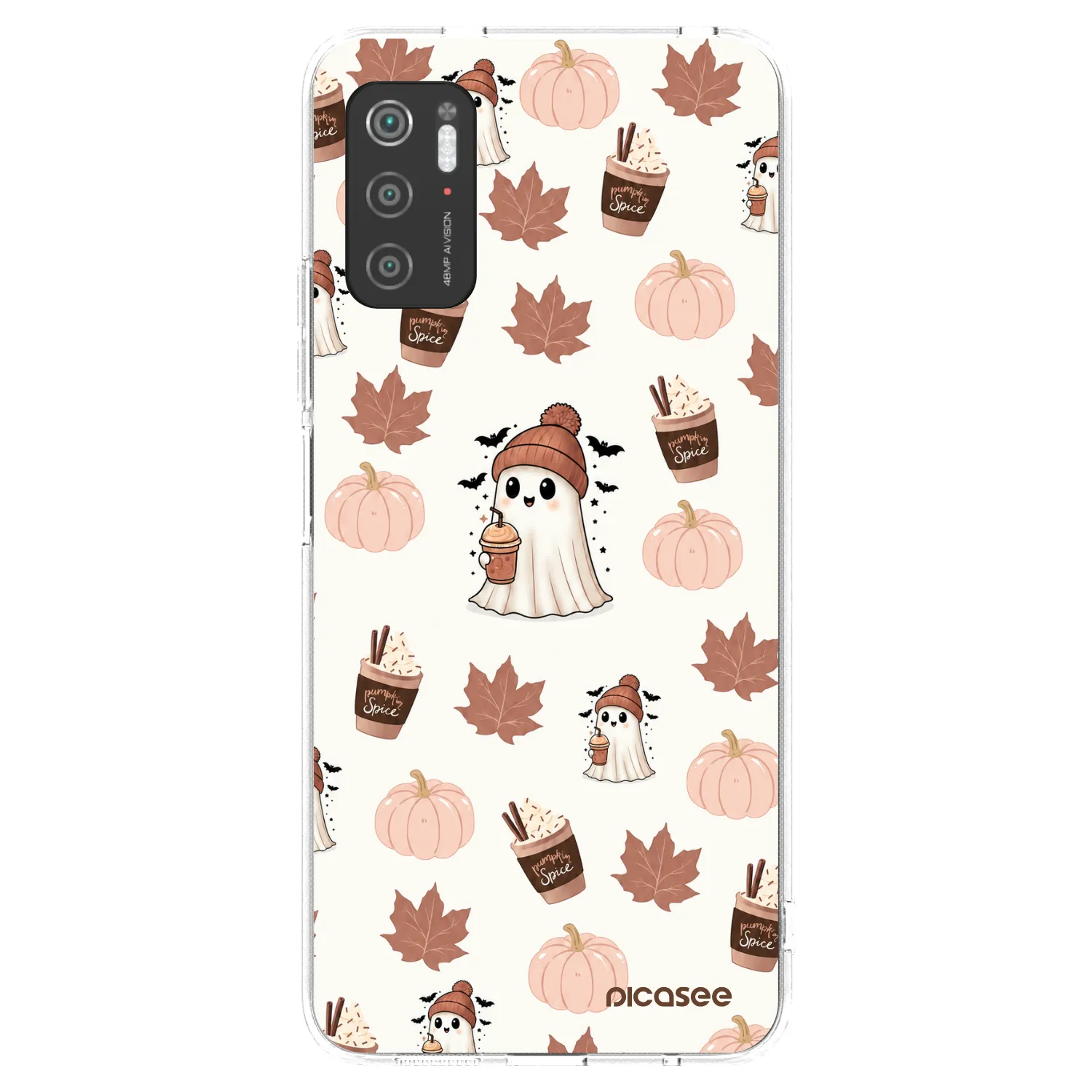Picasee Xiaomi Poco M3 Pro 5G Hülle - Transparentes Silikon - Pumpkin spice