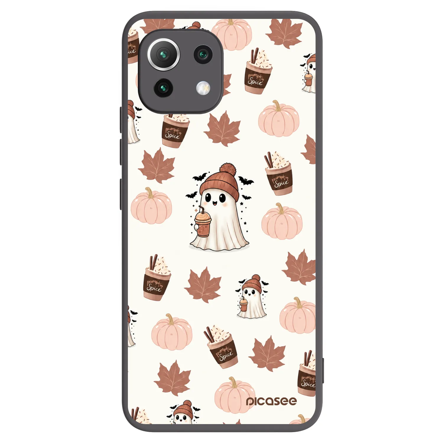 Picasee Xiaomi 11 Lite 5G NE Hülle - Schwarzes Silikon - Pumpkin spice