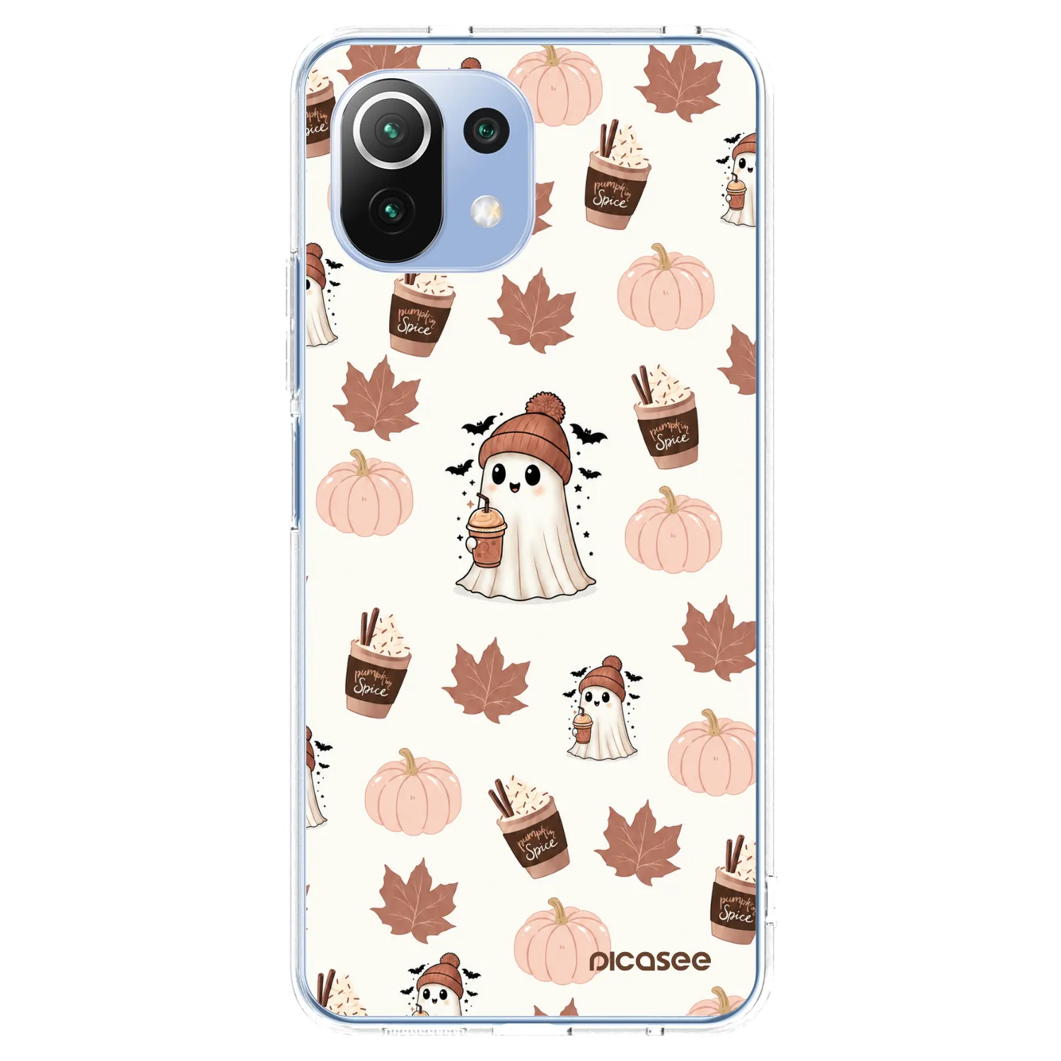 Picasee Xiaomi 11 Lite 5G NE Hülle - Transparentes Silikon - Pumpkin spice