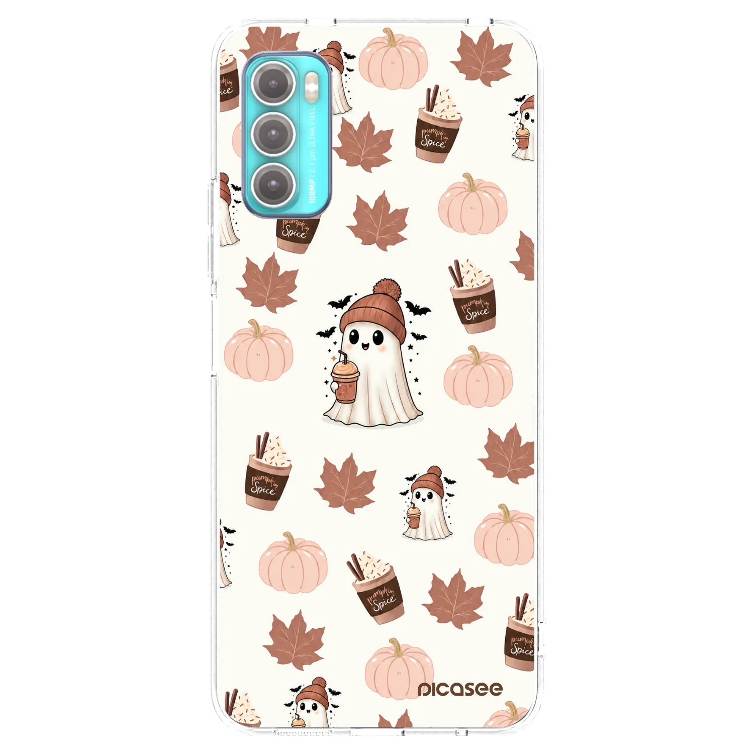 Picasee Motorola Moto G60 Hülle - Transparentes Silikon - Pumpkin spice