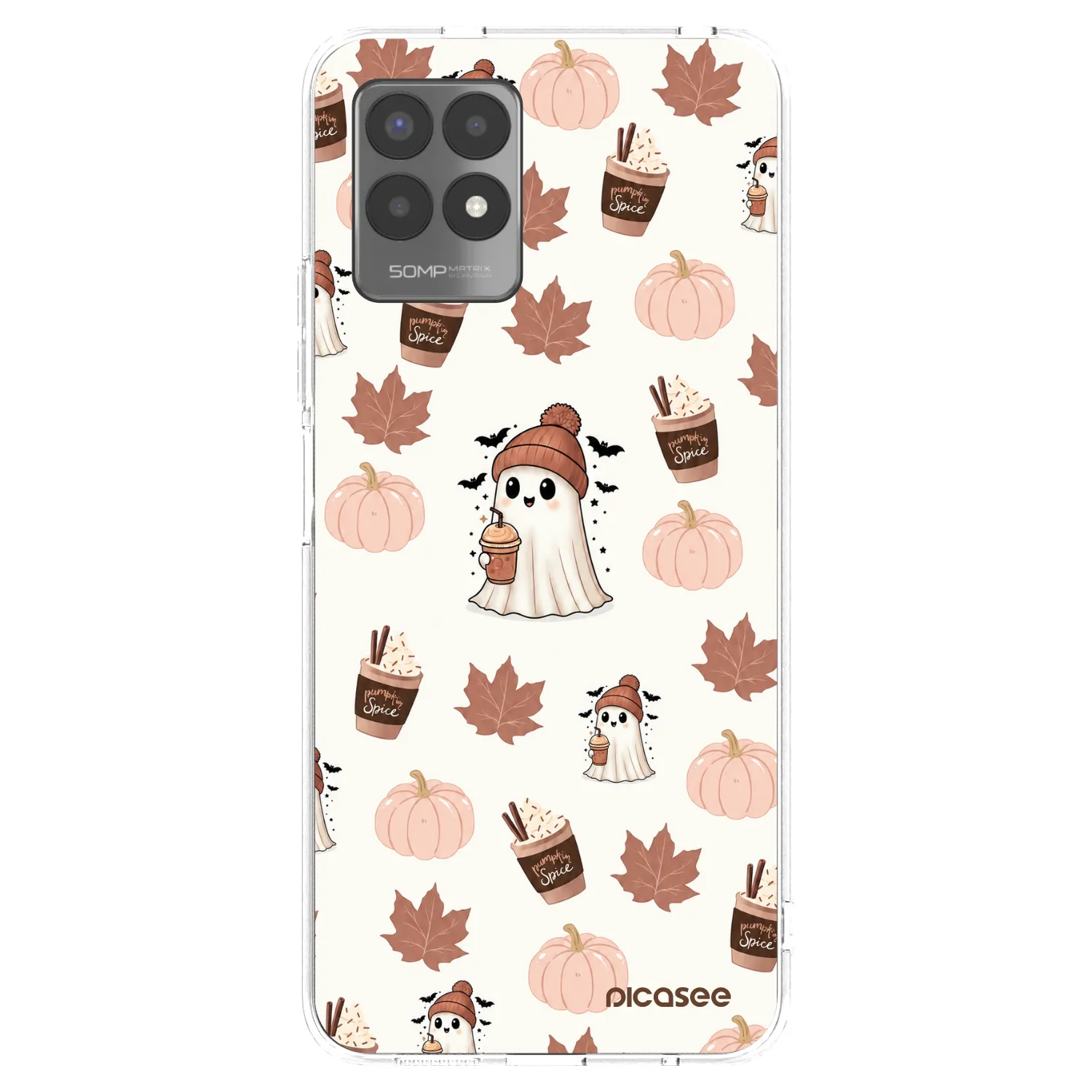 Picasee Realme 8i Hülle - Transparentes Silikon - Pumpkin spice