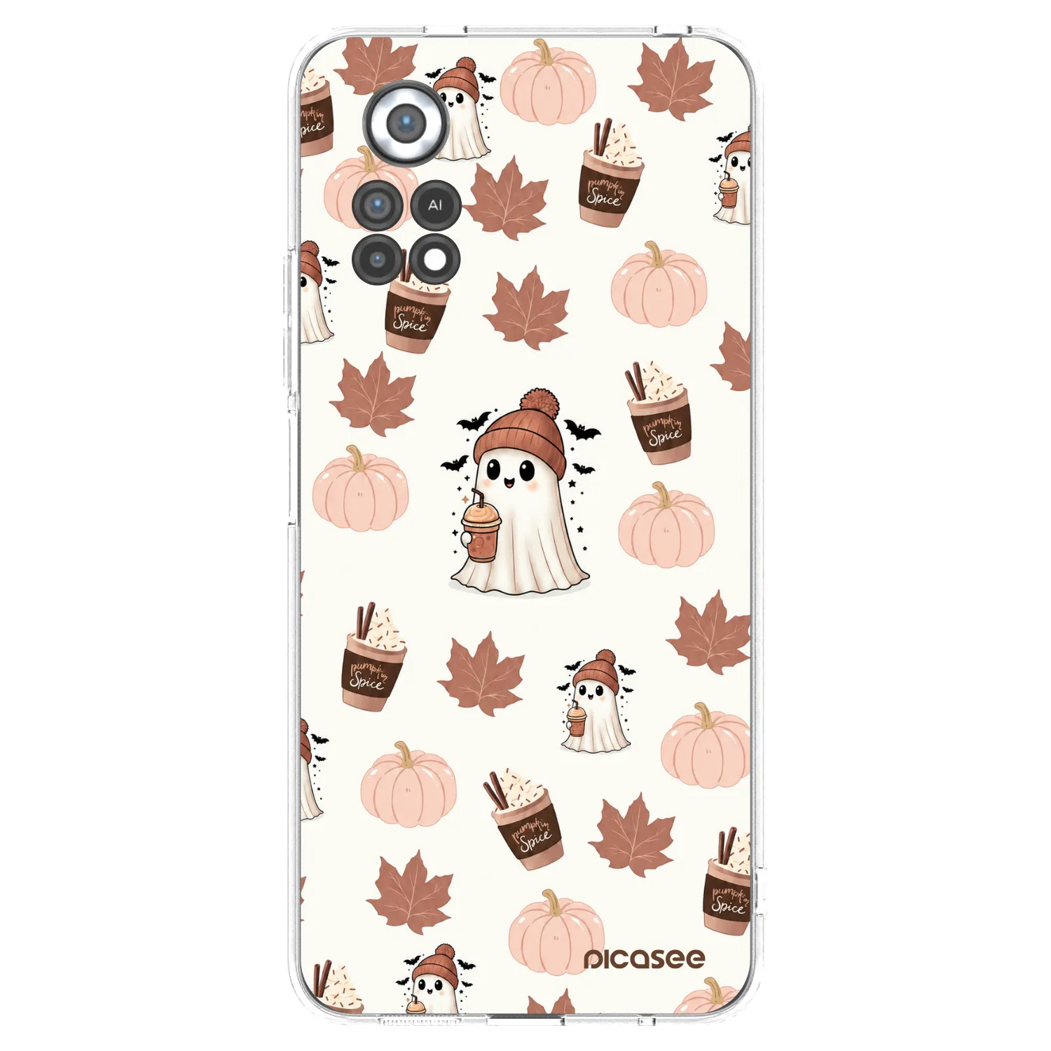 Picasee Xiaomi Poco X4 Pro 5G Hülle - Transparentes Silikon - Pumpkin spice
