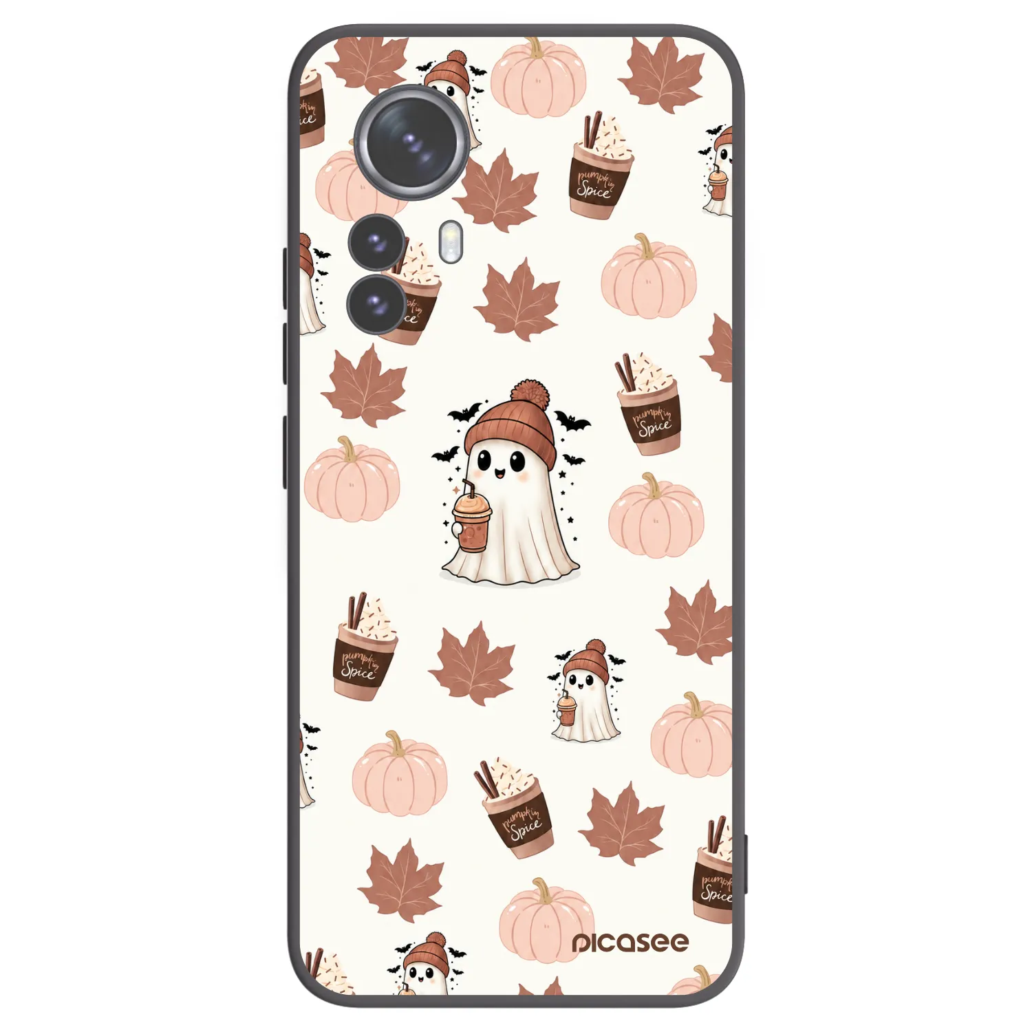Picasee Xiaomi 12 Pro Hülle - Schwarzes Silikon - Pumpkin spice