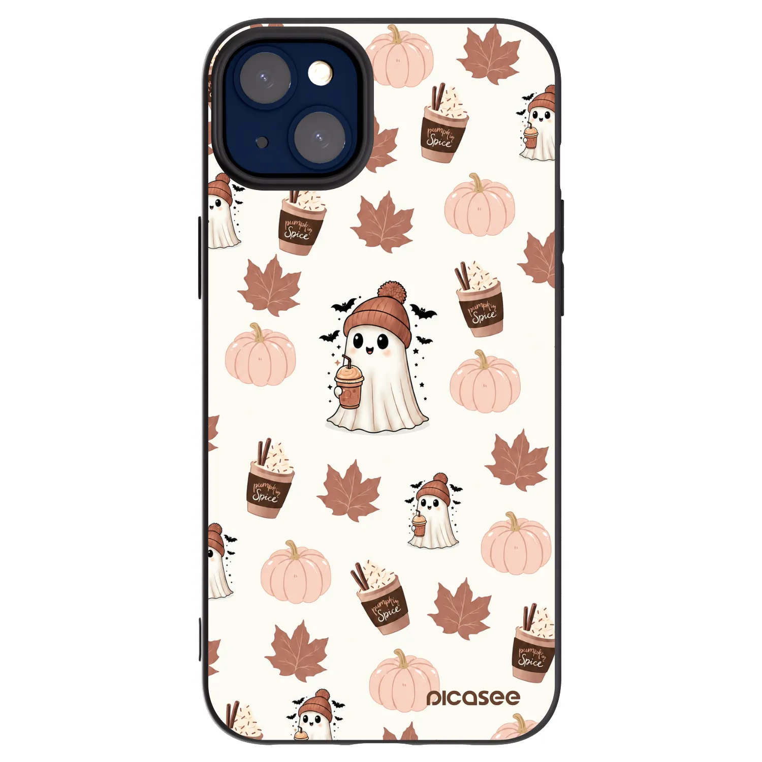 Picasee Apple iPhone 14 Plus Hülle - Schwarzes Silikon - Pumpkin spice