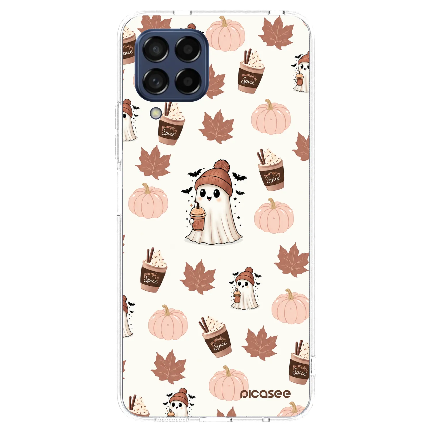 Picasee Samsung Galaxy M53 5G Hülle - Transparentes Silikon - Pumpkin spice