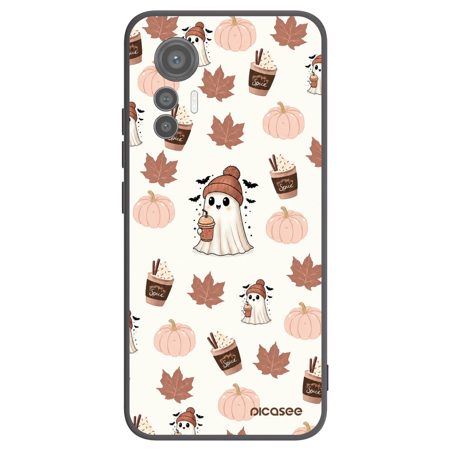 Picasee Xiaomi 12 Lite Hülle - Schwarzes Silikon - Pumpkin spice
