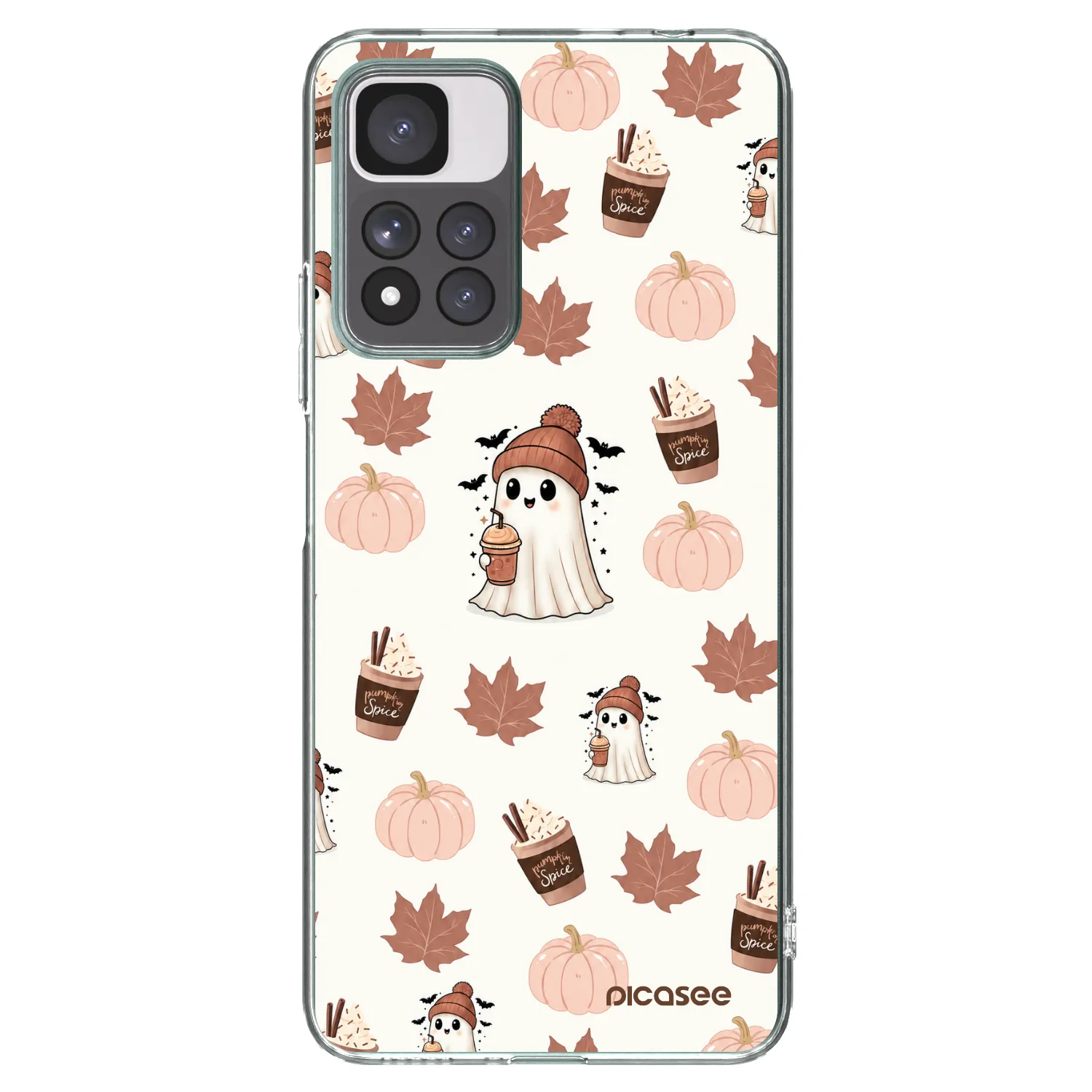 Picasee Xiaomi Redmi Note 11 Pro+ 5G Hülle - Transparentes Silikon - Pumpkin spice
