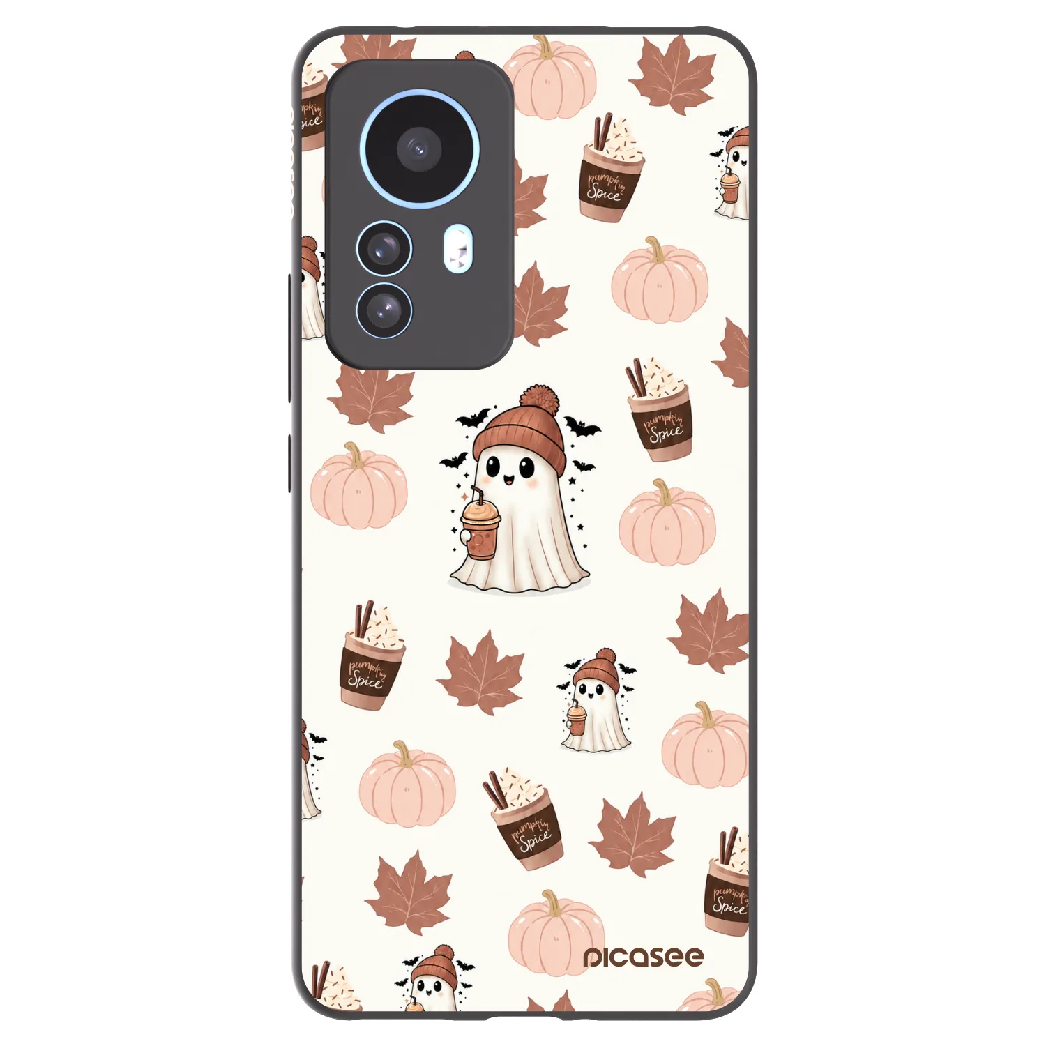 Picasee Xiaomi 12T Pro Hülle - Schwarzes Silikon - Pumpkin spice