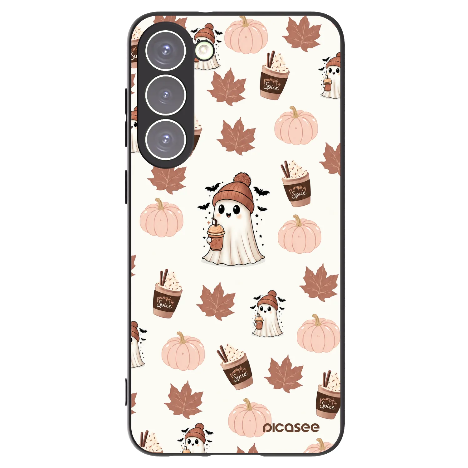 Picasee Samsung Galaxy S23+ 5G Hülle - Schwarzes Silikon - Pumpkin spice