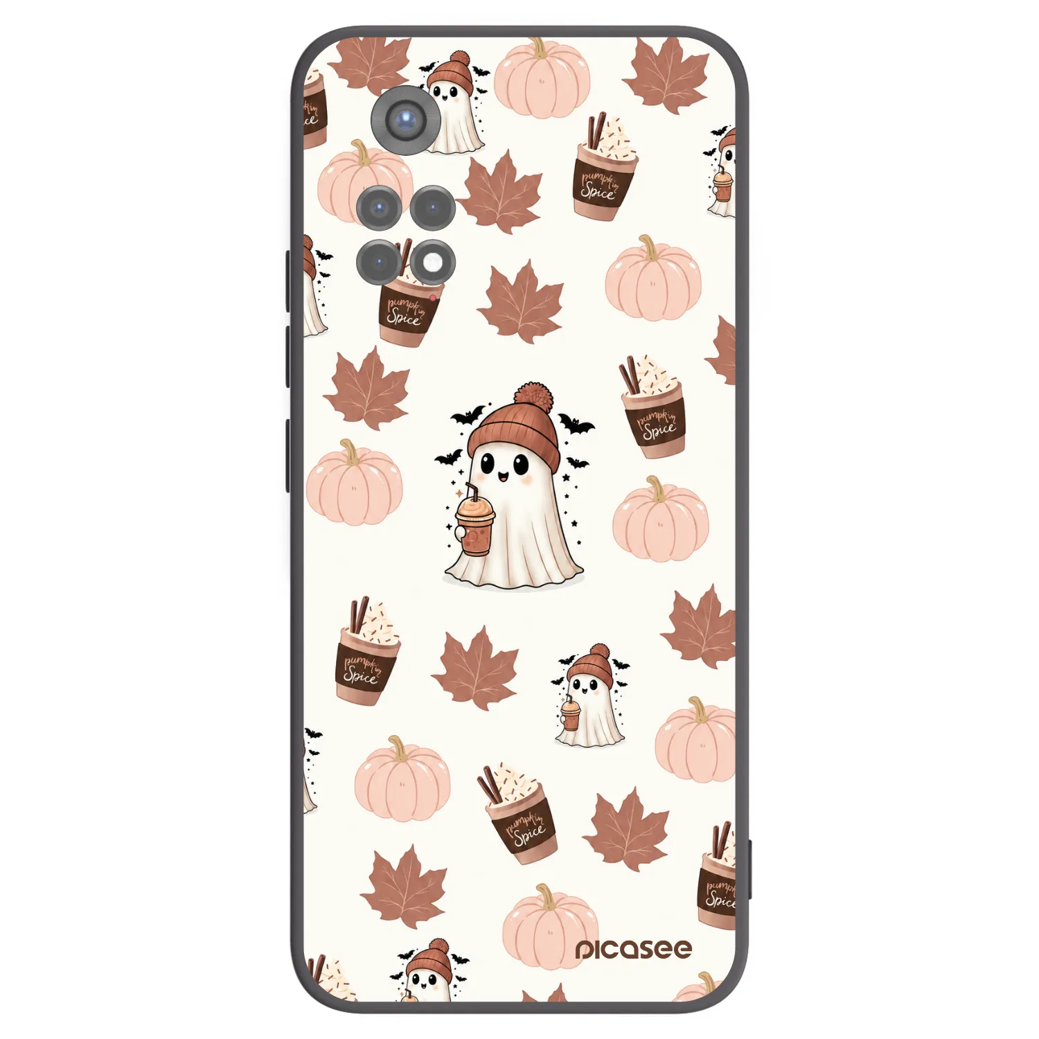 Picasee Xiaomi Redmi Note 11S 5G Hülle - Schwarzes Silikon - Pumpkin spice