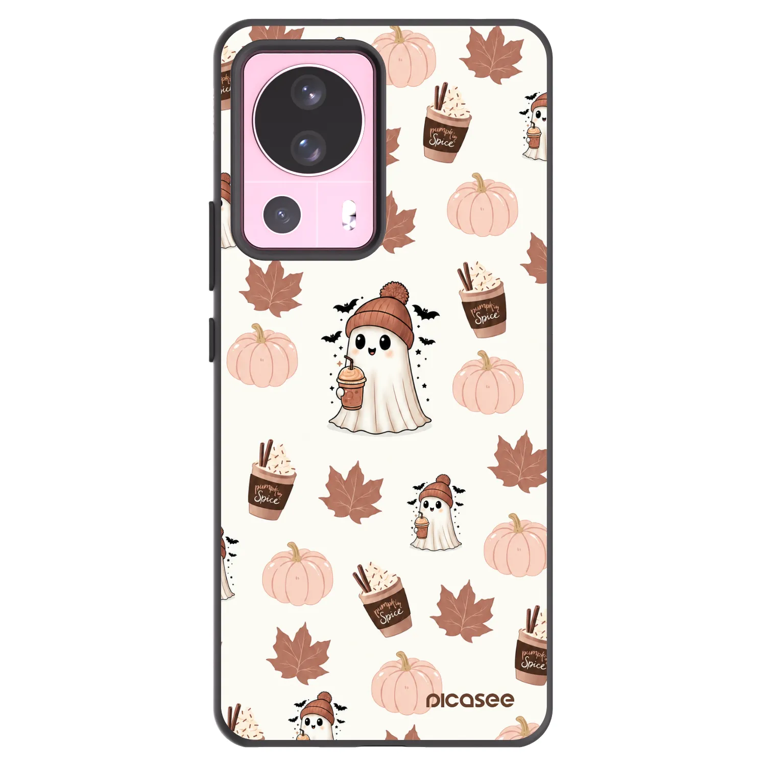 Picasee Xiaomi 13 Lite Hülle - Schwarzes Silikon - Pumpkin spice