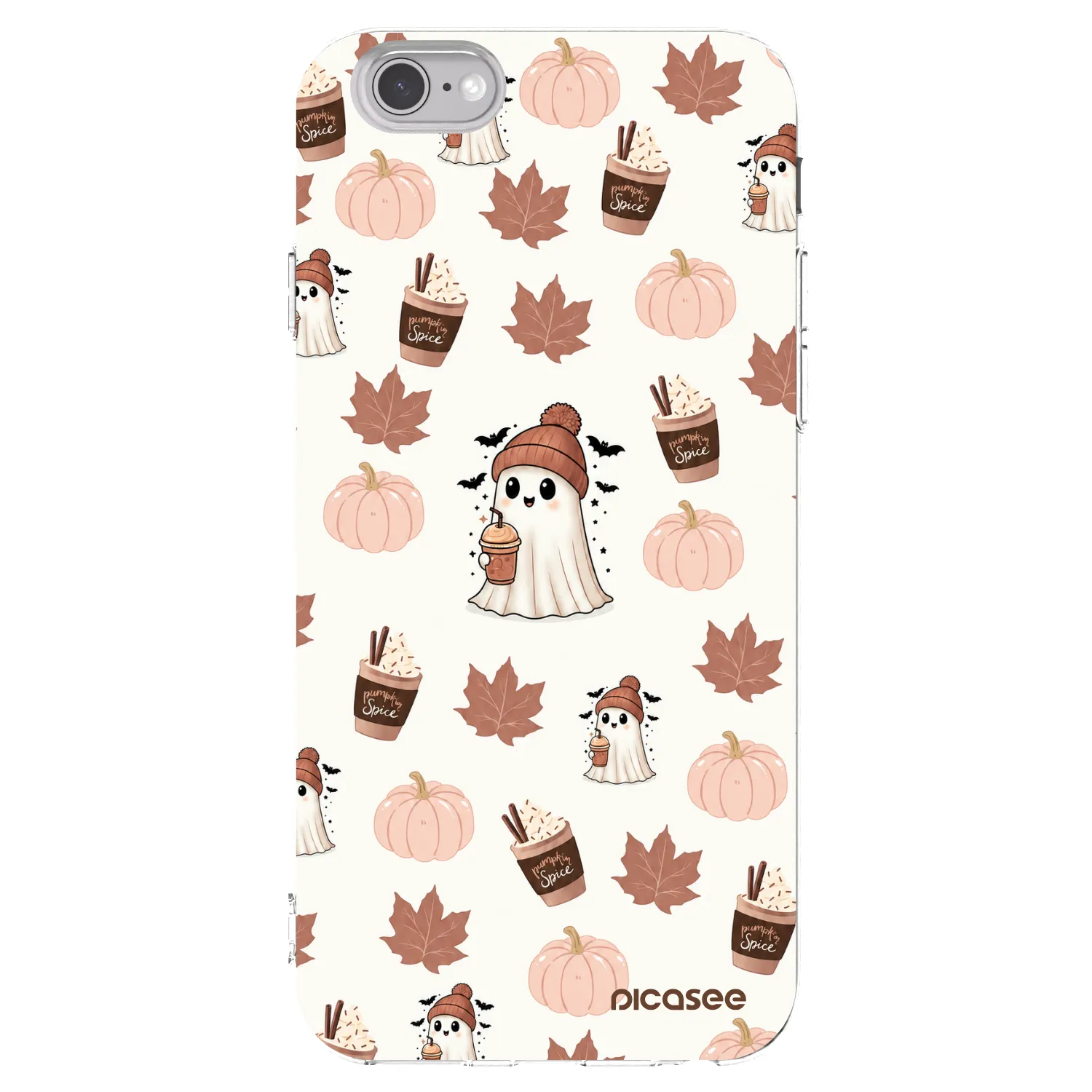 Picasee Apple iPhone 6/6S Hülle - Transparentes Silikon - Pumpkin spice