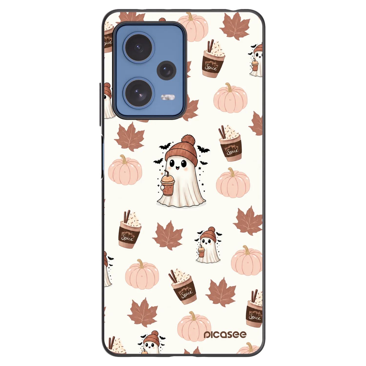 Picasee Xiaomi Redmi Note 12 Pro 5G Hülle - Schwarzes Silikon - Pumpkin spice