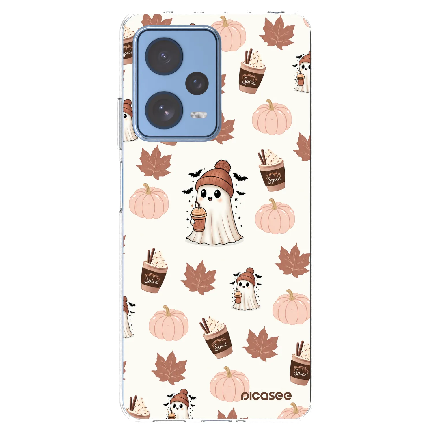 Picasee Xiaomi Redmi Note 12 Pro 5G Hülle - Transparentes Silikon - Pumpkin spice