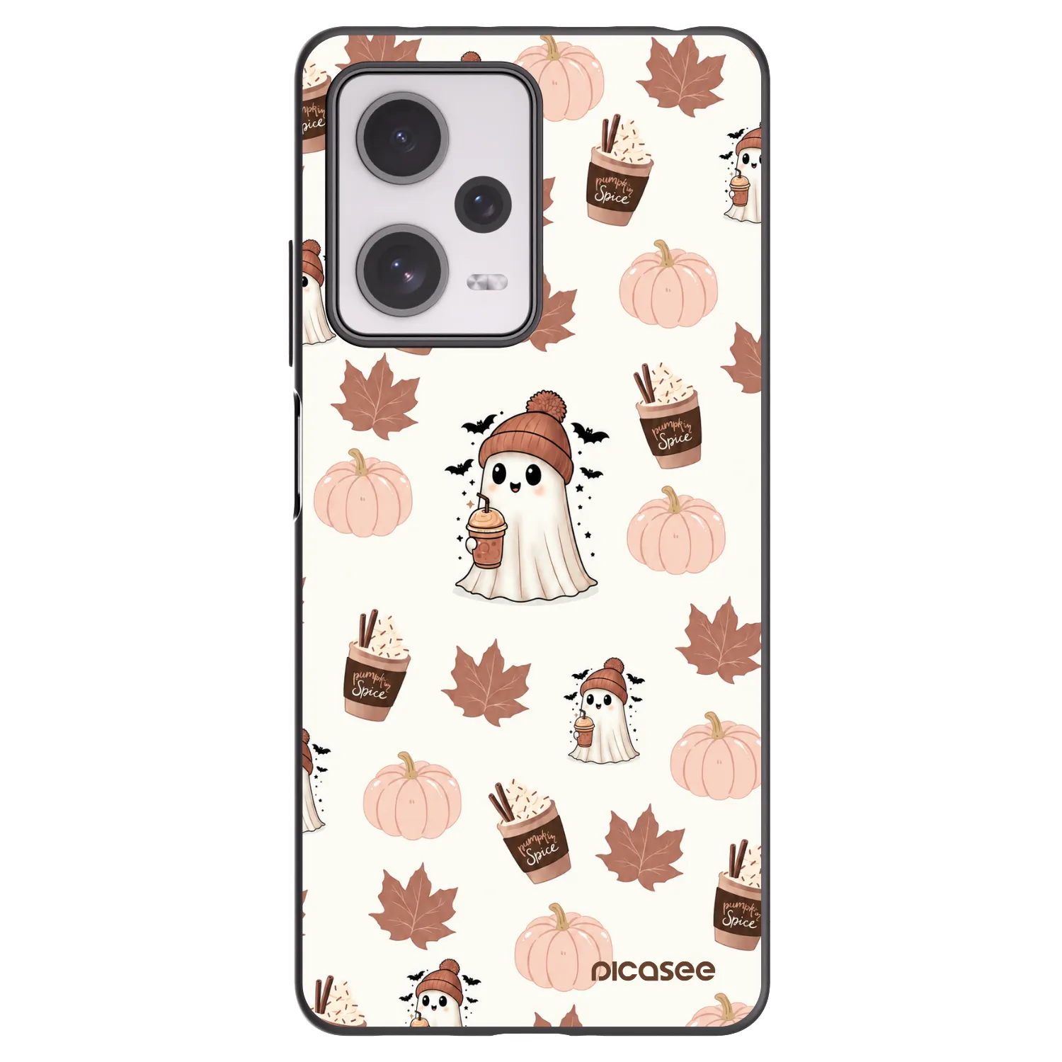 Picasee Xiaomi Redmi Note 12 Pro+ 5G Hülle - Schwarzes Silikon - Pumpkin spice