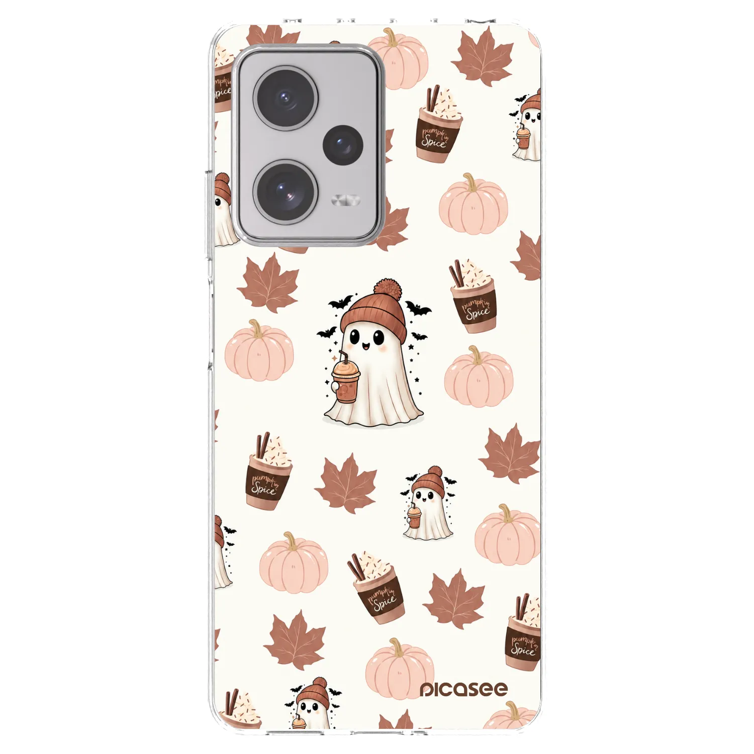 Picasee Xiaomi Redmi Note 12 Pro+ 5G Hülle - Transparentes Silikon - Pumpkin spice