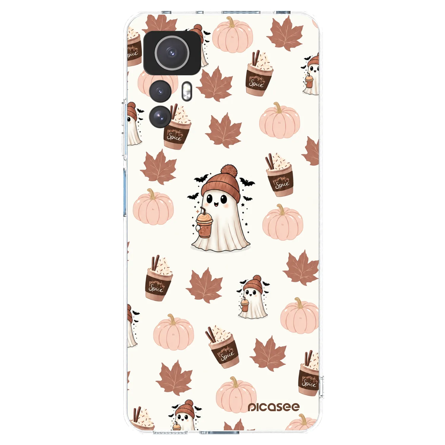 Picasee Xiaomi Redmi Note 12S Hülle - Transparentes Silikon - Pumpkin spice