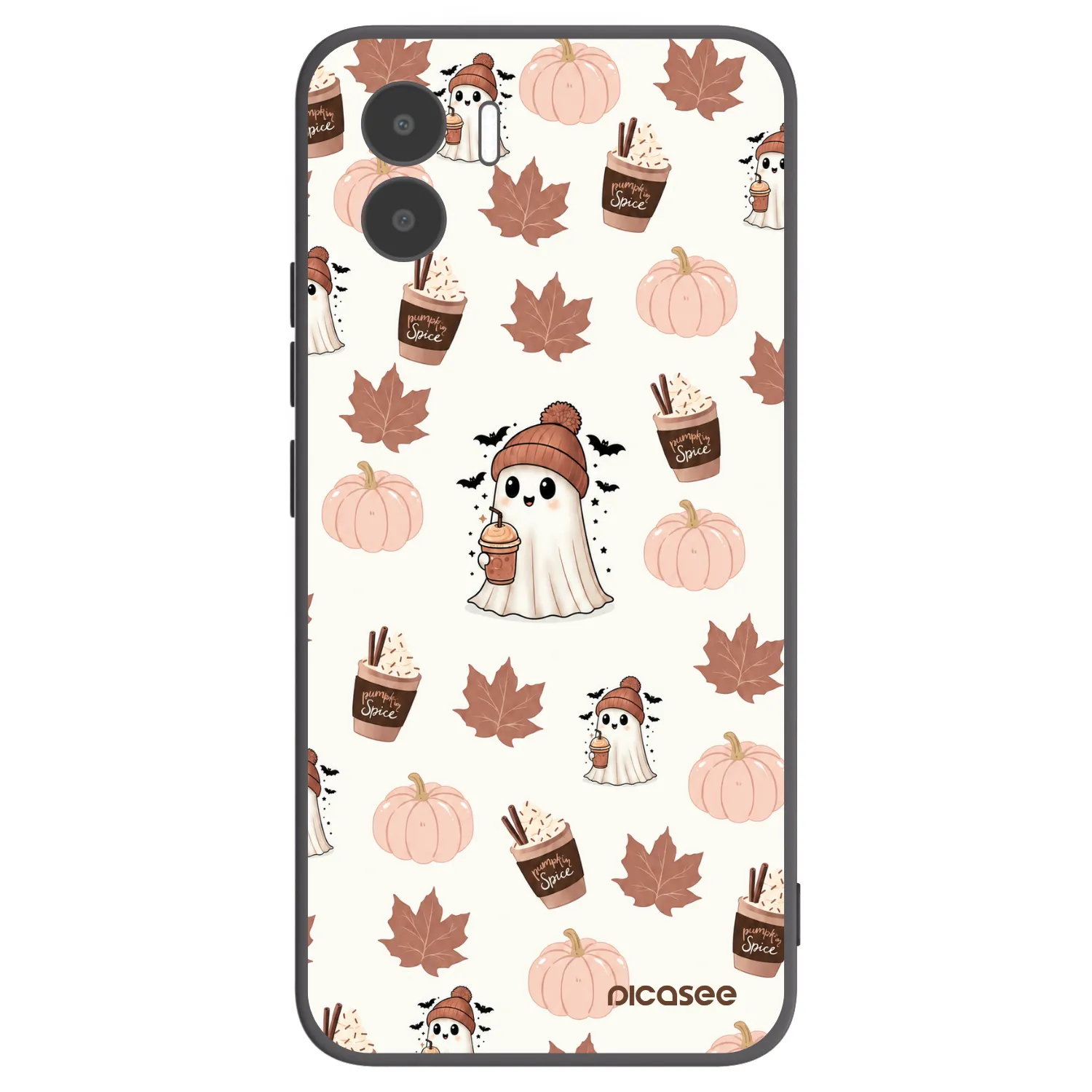 Picasee Xiaomi Redmi A2 Hülle - Schwarzes Silikon - Pumpkin spice