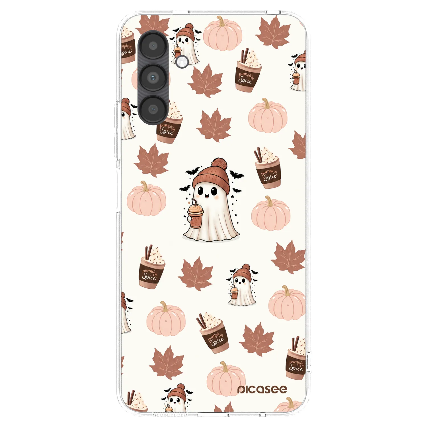 Picasee Samsung Galaxy A04s A047F Hülle - Transparentes Silikon - Pumpkin spice