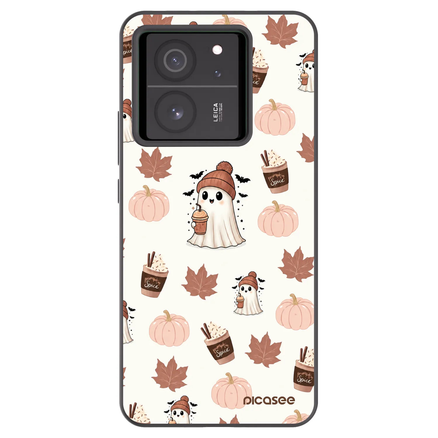 Picasee Xiaomi 13T Hülle - Schwarzes Silikon - Pumpkin spice