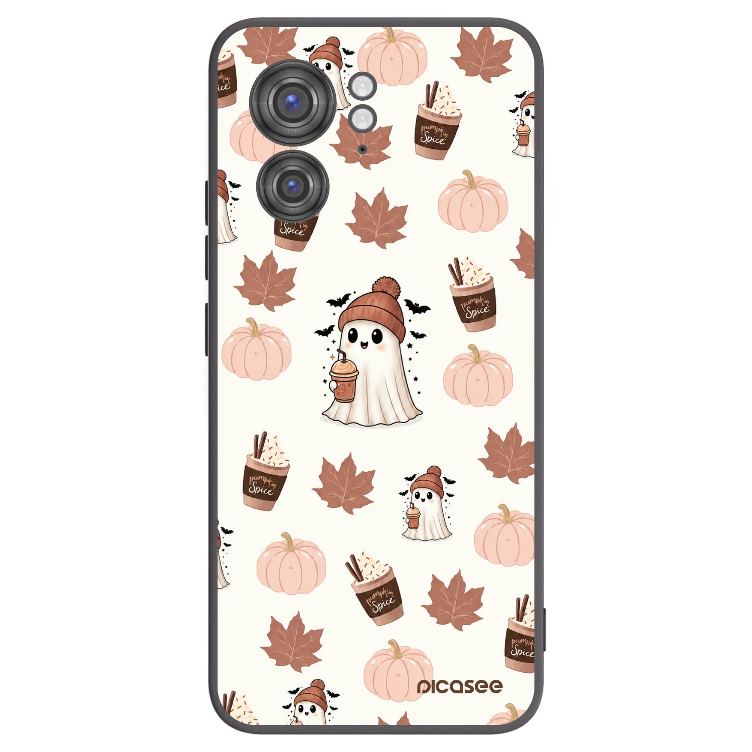 Picasee Motorola Edge 40 Hülle - Schwarzes Silikon - Pumpkin spice