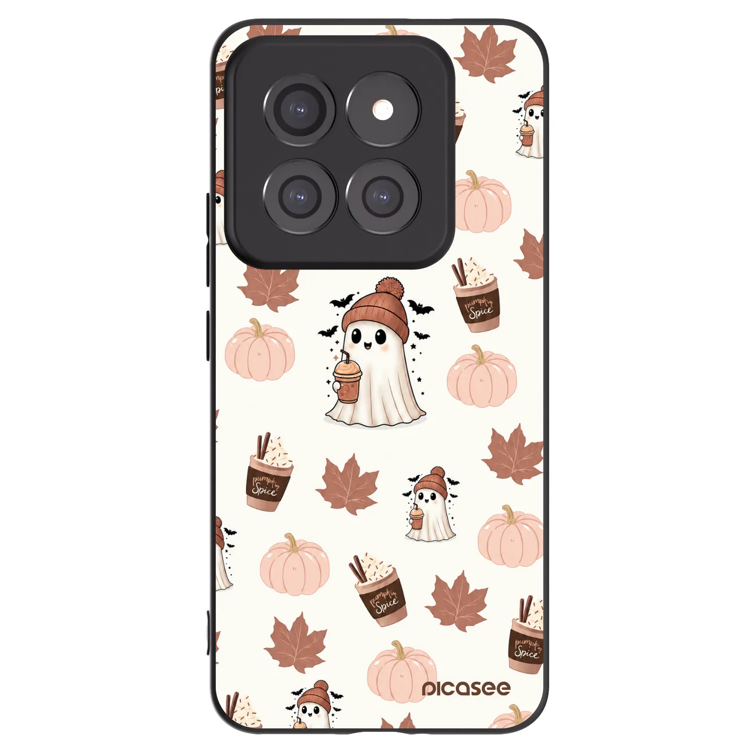 Picasee Xiaomi 14 Pro Hülle - Schwarzes Silikon - Pumpkin spice