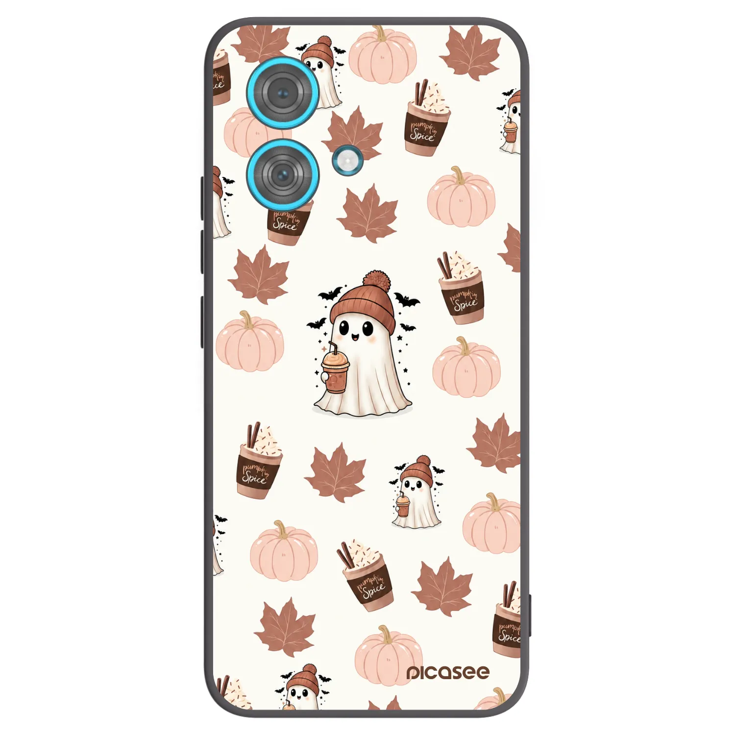 Picasee Motorola Edge 40 Neo Hülle - Schwarzes Silikon - Pumpkin spice