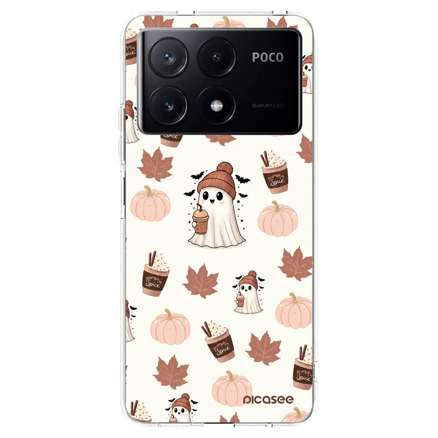 Picasee Xiaomi Poco X6 Pro Hülle - Transparentes Silikon - Pumpkin spice