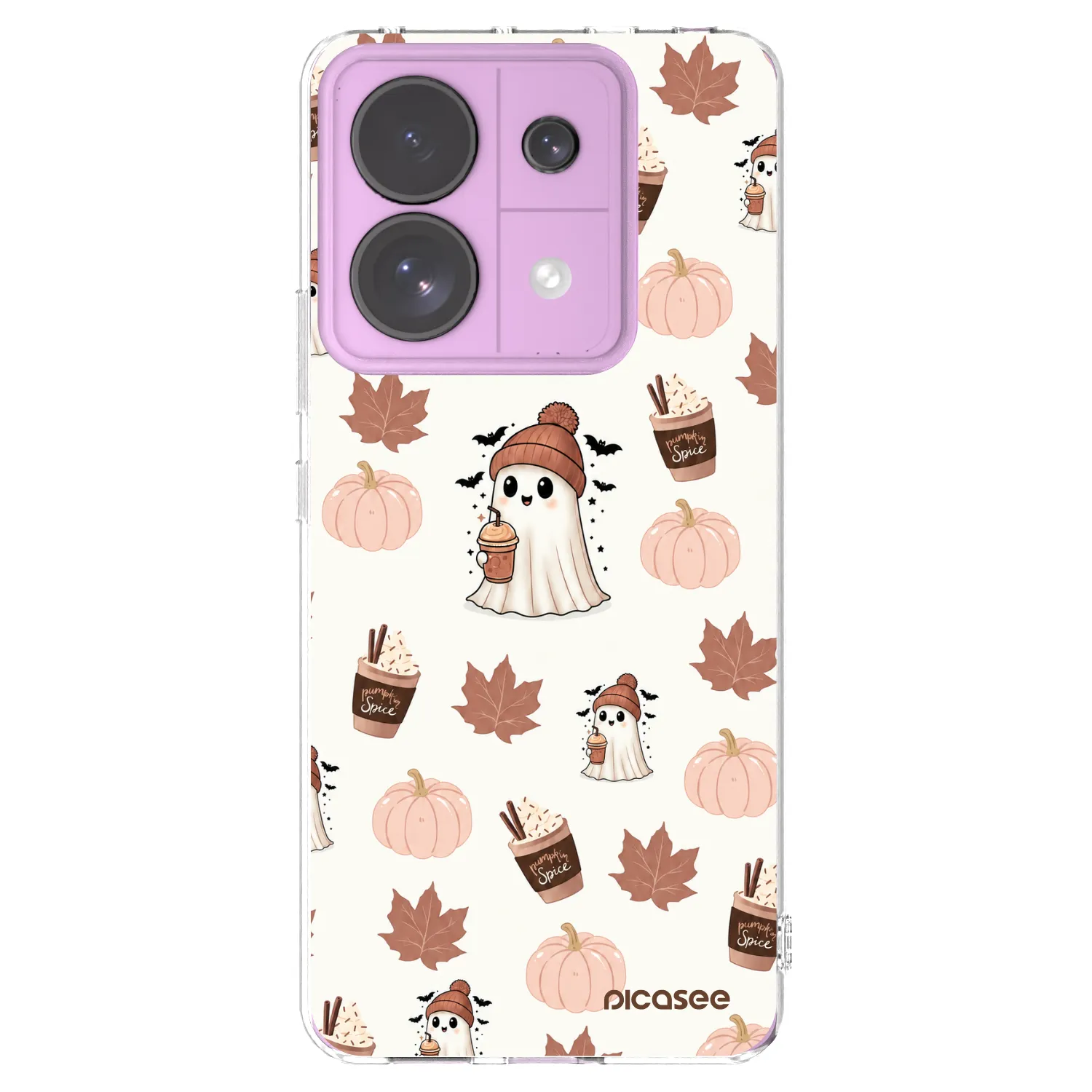 Picasee Xiaomi Redmi Note 13 Pro 5G Hülle - Transparentes Silikon - Pumpkin spice