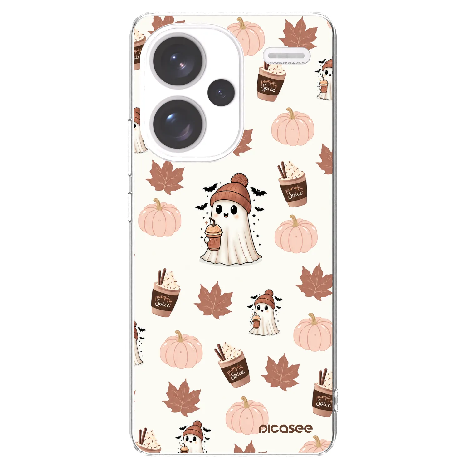Picasee Xiaomi Redmi Note 13 Pro+ 5G Hülle - Transparentes Silikon - Pumpkin spice
