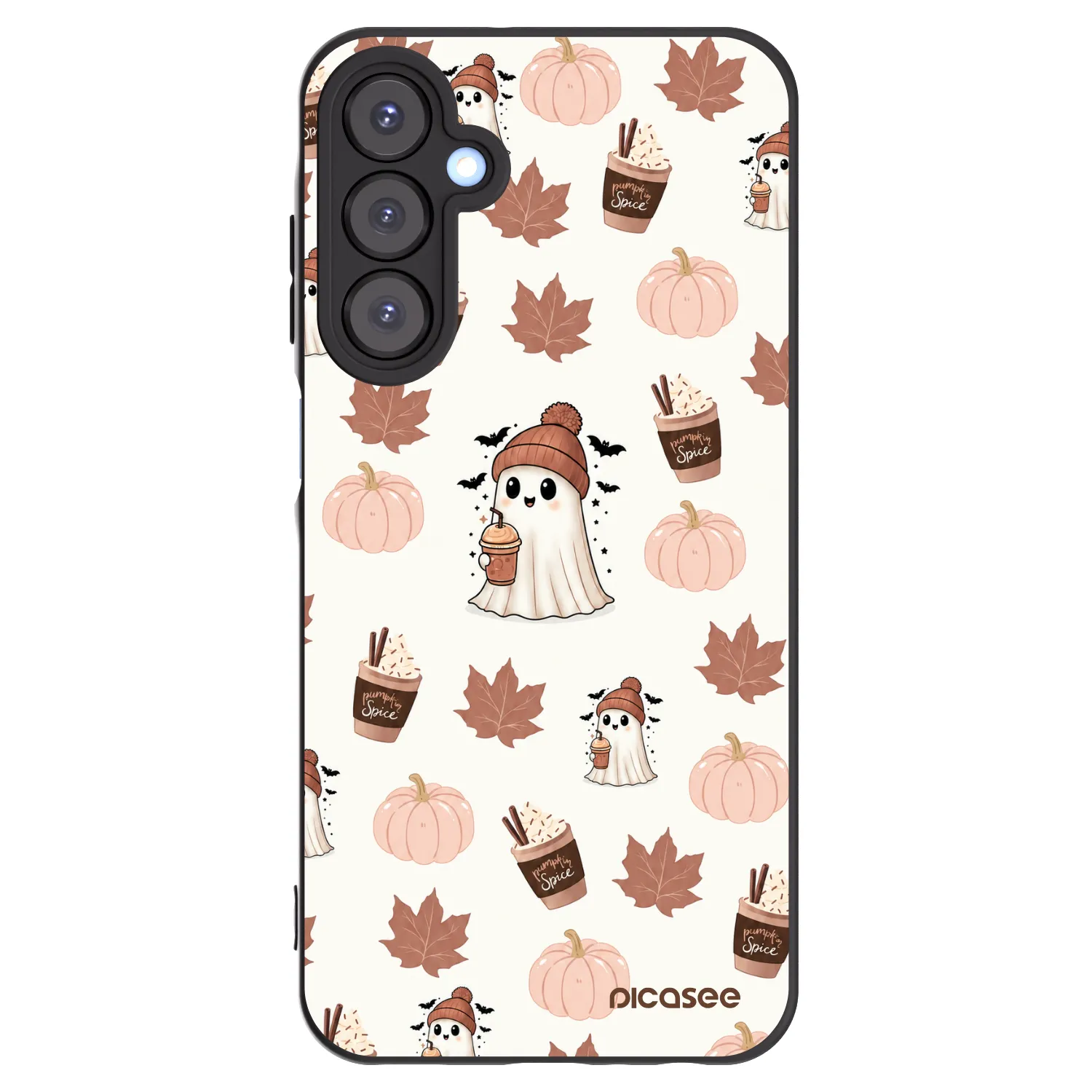 Picasee Samsung Galaxy A25 A256B 5G Hülle - Schwarzes Silikon - Pumpkin spice