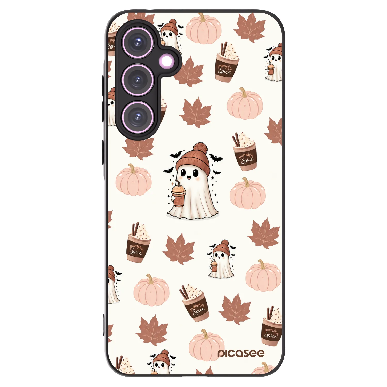 Picasee Samsung Galaxy A35 5G A356B Hülle - Schwarzes Silikon - Pumpkin spice