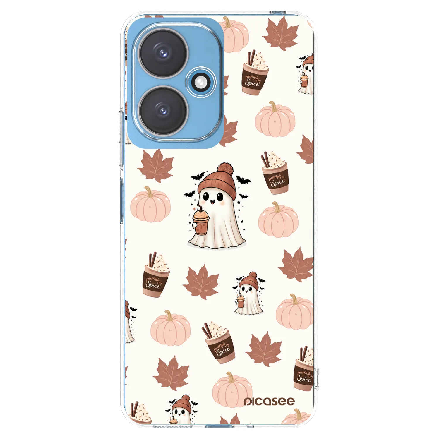 Picasee Xiaomi Redmi 13C 5G Hülle - Transparentes Silikon - Pumpkin spice